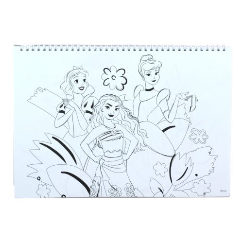 Disney Hercegnők Your World A/4 spirál vázlatfüzet 40 lapos matricával