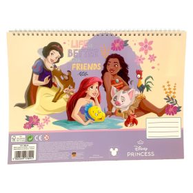   Disney Hercegnők Life A/4 spirál vázlatfüzet 40 lapos matricával
