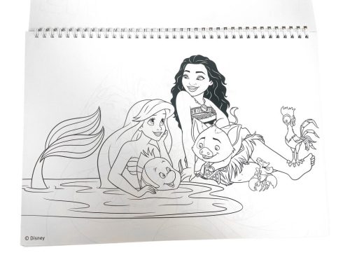 Disney Hercegnők Life A/4 spirál vázlatfüzet 40 lapos matricával