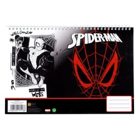 Pókember World of Webs A/4 spirál vázlatfüzet, 30 lapos