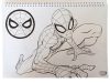 Pókember World of Webs A/4 spirál vázlatfüzet 40 lapos matricával