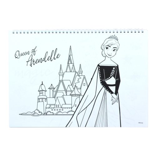 Disney Jégvarázs Heart A/4 spirál vázlatfüzet 40 lapos matricával