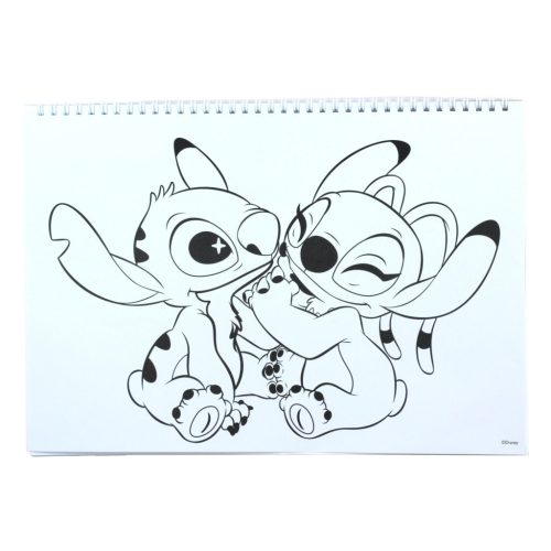 Disney Lilo és Stitch, A csillagkutya Blast A/4 spirál vázlatfüzet 40 lapos matricával