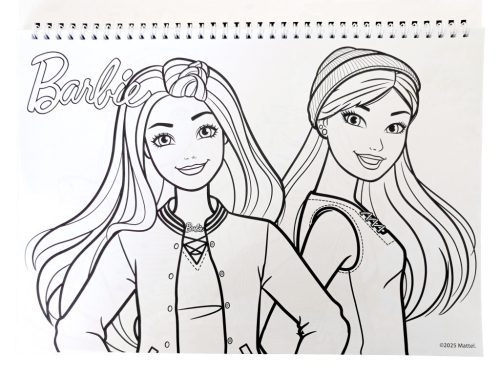 Barbie Paints A/4 spirál vázlatfüzet 40 lapos matricával