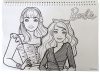 Barbie Paints A/4 spirál vázlatfüzet 40 lapos matricával