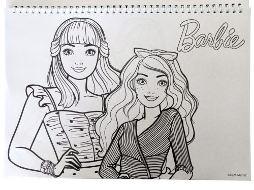 Barbie Paints A/4 spirál vázlatfüzet 40 lapos matricával
