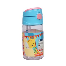   Fisher-Price Animals Party műanyag szívószálas kulacs akasztóval 350 ml