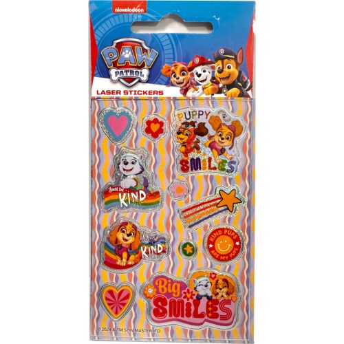 Mancs Őrjárat Puppy Smiles hologrammos matrica szett