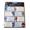 Sonic a sündisznó Hype Man füzetcímke 16 db-os
