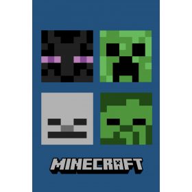 Minecraft Bad Mobs szuper puha polár takaró 100x150cm