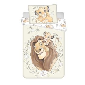   Disney Az Oroszlánkirály Simba gyerek, ovis ágyneműhuzat 100×135 cm, 40×60 cm