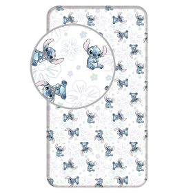   Disney Lilo és Stitch, A csillagkutya Ohana White gumis lepedő 90x200 cm