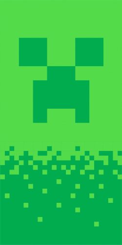 Minecraft Digital Creeper fürdőlepedő, strand törölköző 70x140cm