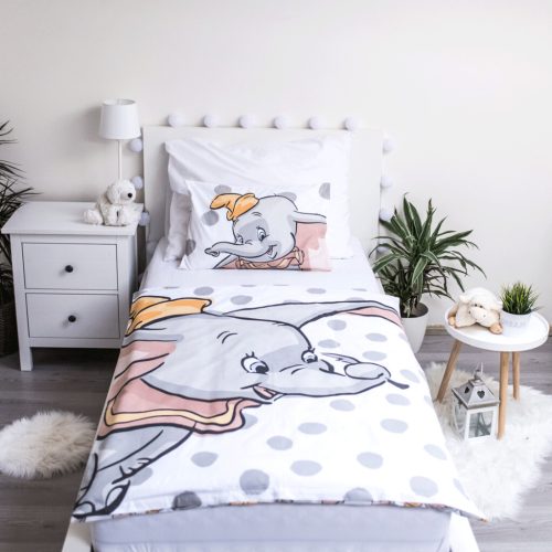 Disney Dumbo Dots gyerek, ovis ágyneműhuzat 100×135cm, 40×60 cm