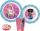 Barbie Stylish étkészlet, micro műanyag szett, pohárral 260 ml