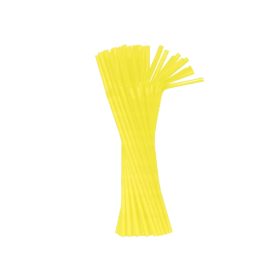 Színes Yellow műanyag szívószál 50 db-os