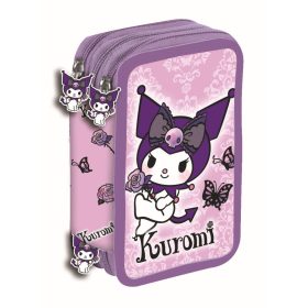 Hello Kitty Kuromi Purple tolltartó töltött 3 emeletes