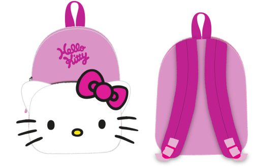 Hello Kitty Pink Bow 3D plüss hátizsák, táska 30 cm