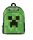 Minecraft Green Face iskolatáska, táska 40 cm