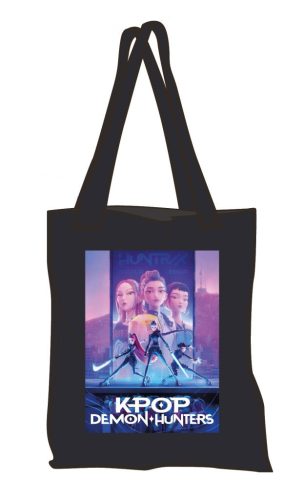 K-pop Démonvadászok Neon Warriors shopping bag, bevásárlótáska 41 cm
