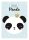 Panda Crown A/4 gumis mappa