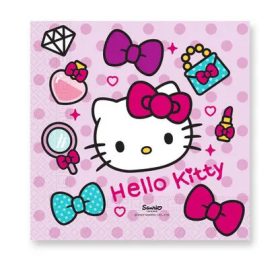 Hello Kitty Fashion szalvéta 20 db-os 33x33 cm