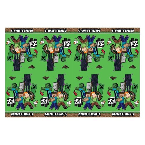 Minecraft Green műanyag asztalterítő 120x180 cm