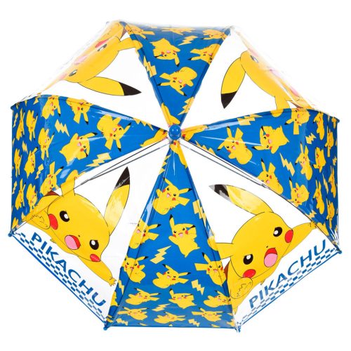 Pokémon Electric gyerek átlátszó esernyő Ø72 cm