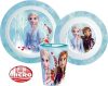 Disney Jégvarázs Blue Forest étkészlet, micro műanyag szett, pohárral 260 ml