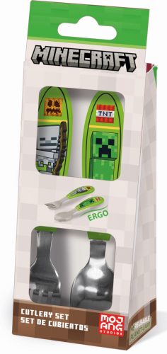 Minecraft Core fém ergo evőeszköz készlet - 2 darabos