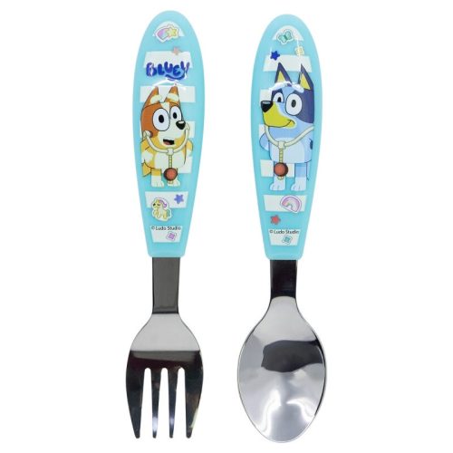 Bluey Yummy fém ergo evőeszköz készlet - 2 darabos