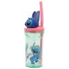Disney Lilo és Stitch, A csillagkutya Easily Distracted 3D műanyag szívószálas pohár 360 ml