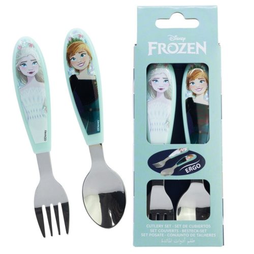 Disney Jégvarázs Snowy Tale fém ergo evőeszköz készlet - 2 darabos