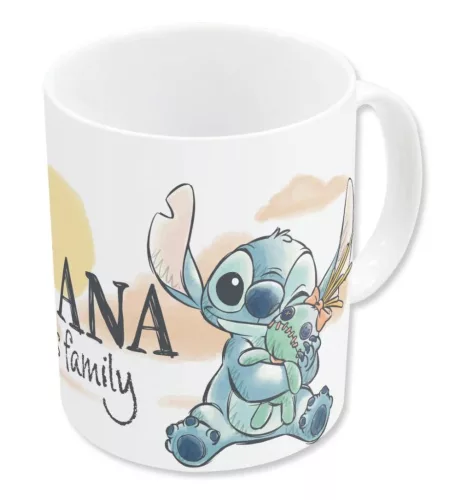 Disney Lilo és Stitch, A csillagkutya Family porcelán bögre 325 ml (11 oz) Díszdobozban