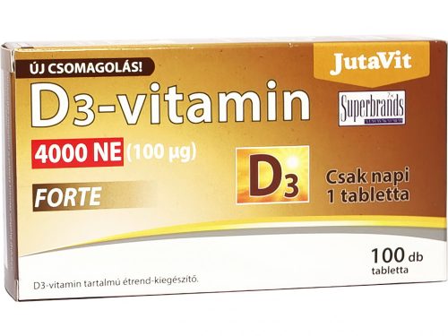 JutaVit 100db - D3-vitamin 4000NE Forte