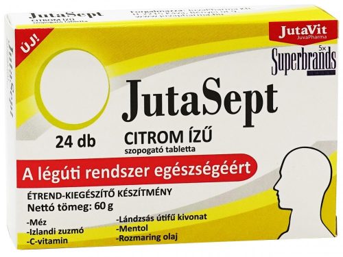 JutaVit JutaSept szopogató tabletta 24db - Citrom