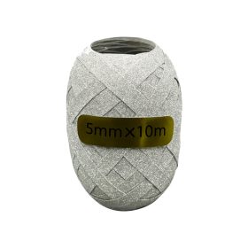 Kötöző Szalag Hordó Csillámos 5mmx10m - Ezüst