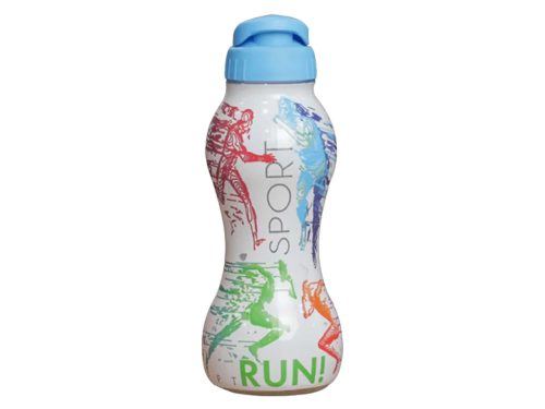 Műanyag kulacs mintás 600ml - Kék
