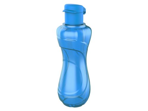 Műanyag átlátszó kulacs 750ml - Kék