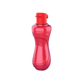 Műanyag átlátszó kulacs 750ml - Piros