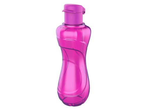 Műanyag átlátszó kulacs 750 ml - Rózsaszín