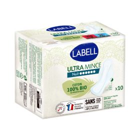   Labell egészségügyi szárnyas betét 10db - Ultra Vékony Éjszakai BIO