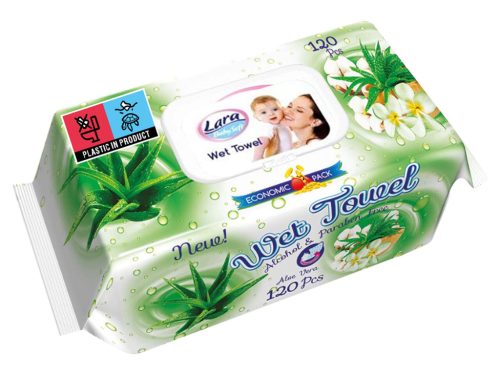 Lara nedves törlőkendő 120db Fedeles - Aloe Vera