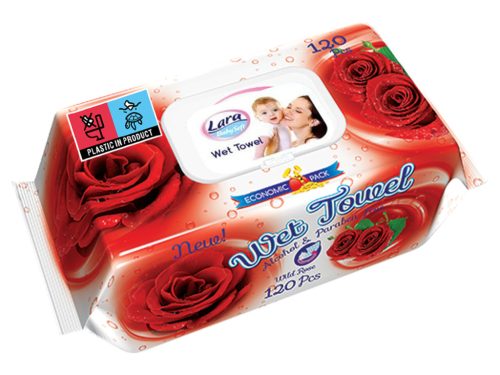 Lara nedves törlőkendő 120db Fedeles - Vadrózsa