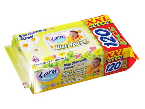 Lara nedves törlőkendő XXL 120db Fedeles - Kamilla