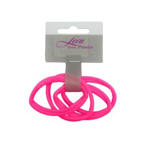 Lora hajgumi neon 4db - Közép rózsaszín