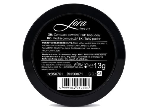 Lora Stay Matte Kőpúder Dark 13g - 03