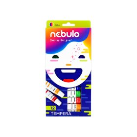 Nebulo tempera készlet színes 12ml - 12db
