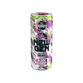   Hell New Gen Prebiotic szénsavas funkcionális ital 250ml - Black Cherry (DRS)
