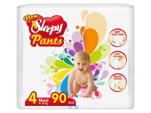New Sleepy gumisderekú bugyipelenka vizeletjelző csíkkal Maxi 4 (8-18)(90db)